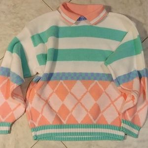 Pastel girls sweater